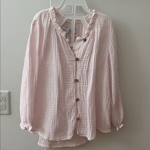 Zara Light Pink Kids Button Down Shirt